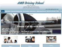 Tablet Screenshot of ambdrivingschool.com